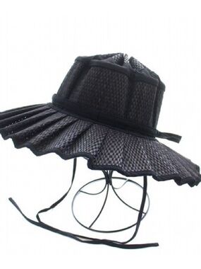 Lorna Murray straw capri hat bowler style in black